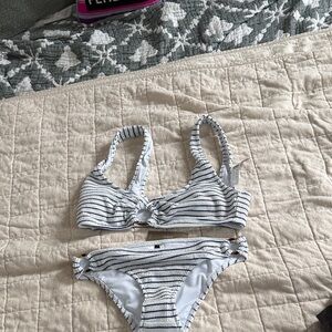New Striped Bikini Set j.crew